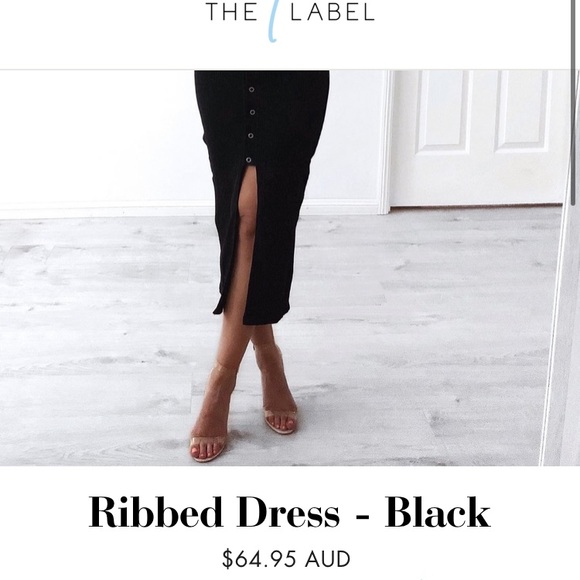 New Black Midi Dress - Picture 2 of 6